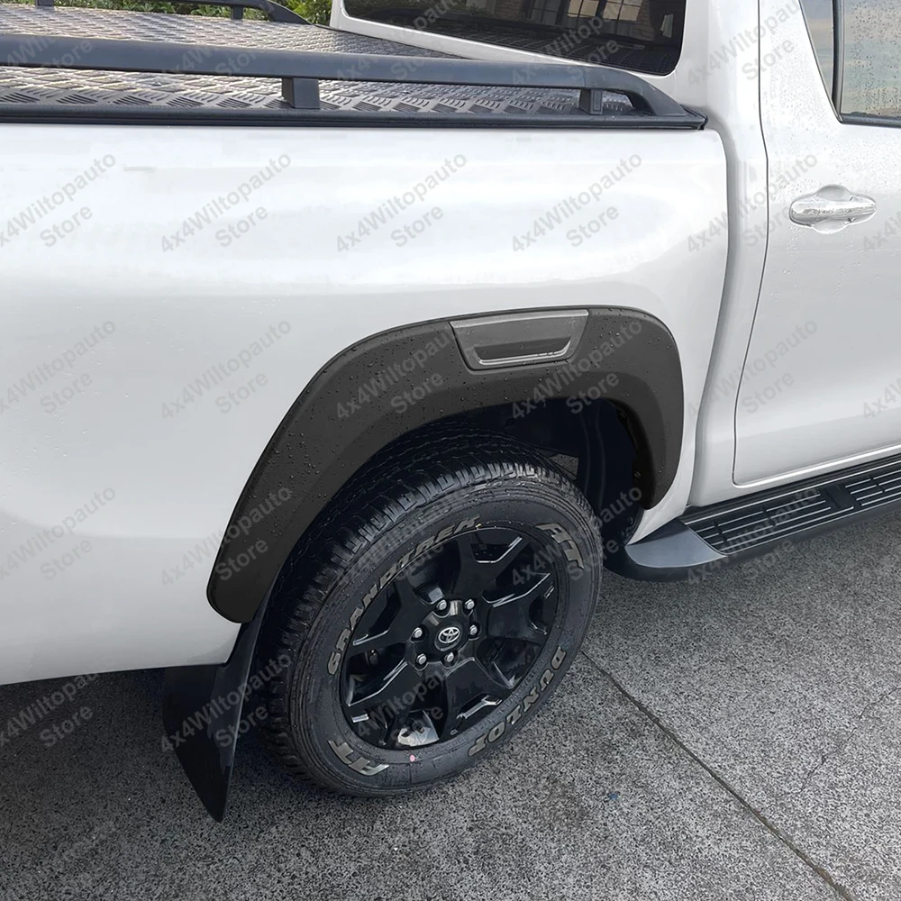 Fender Flares Pelindung Roda untuk Toyota Hilux Revo ROCCO ROGUE SR5 2015-2024 6 inci Model Halus Mudguards Aksesoris Mobil