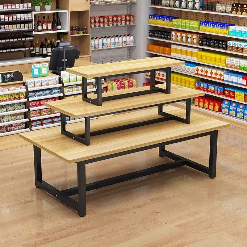 Supermarket Zhongdao Cabinet Stack Head Shelf Display Cabinet Maternal and Infant Store Pet Store Flow Table Jewelry Booth Shoe