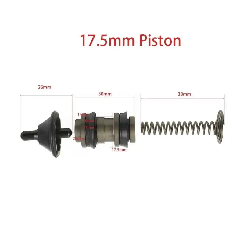 19mm 17.5mm 19rcs Brake Piston Plunger Repair Kits Motorcycle Master Cylinder Piston Rigs Repair Accessories Moto Clutch Brake