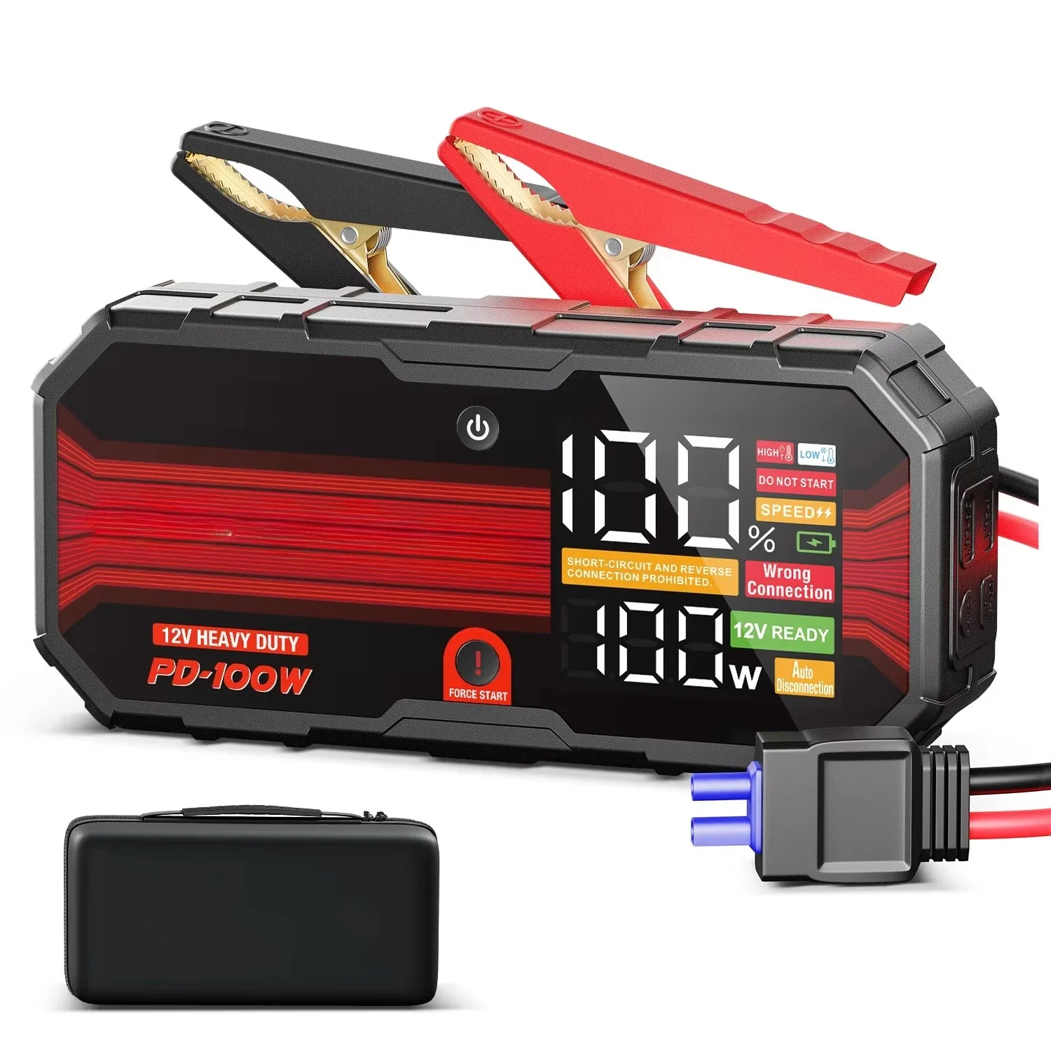 

Multifunction Portable Lithium Auto Super Capacitor Car Jump Starter Power Bank Battery Booster Car Starter 12V 24000mAh