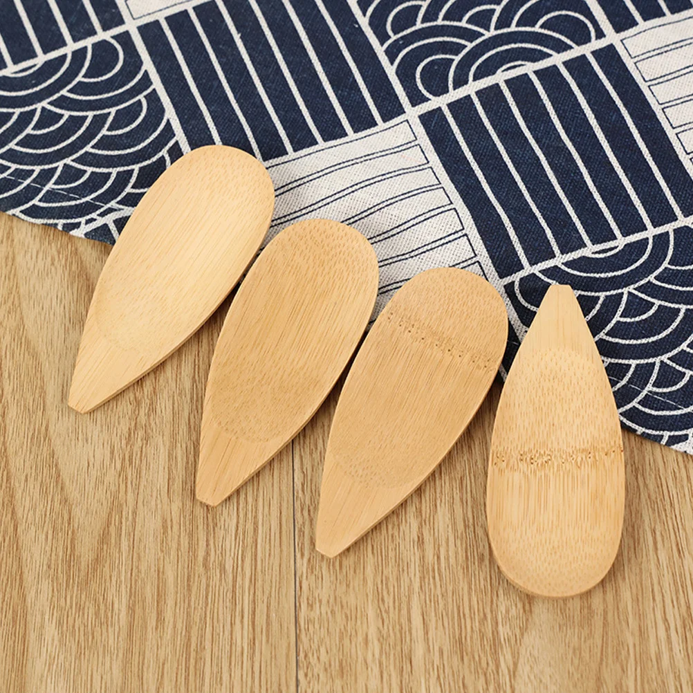 

12Pcs Bamboo Dessert Spoons Mini Wooden Serving Spoons for Tea Coffee Spices Honey Condiments Kitchen Use Small Salt Spoon