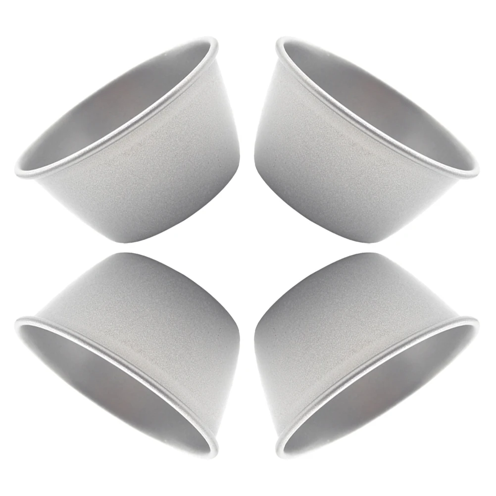 

4pcs Pudding Cup Mold Cake Pan Baking Muffin Tin Food Grade Non-stick Easy Clean Kitchen Baking Tool