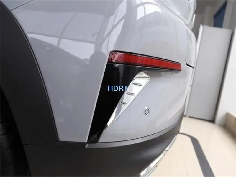 لامعة قطاع سيارة نمط الخلفية الضباب غطاء خفيف مصباح ل Changan وحدة UNI-T 2020 حامي اكسسوارات الديكور الخارجي ملصق