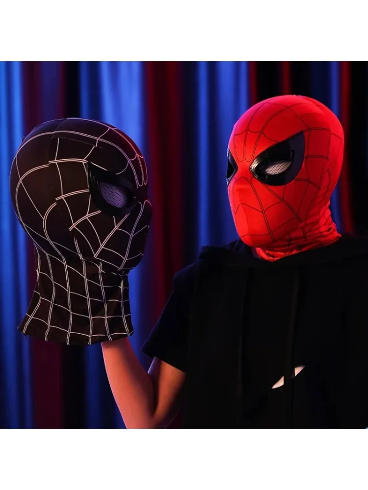 Elektryczny hełm Spider-Mana, ruchoma maska z migającymi, świecącymi oczami, maska cosplay, zabawka na przyjęcie bożonarodzeniowe, prezent, kolekcja, bohater. — 2