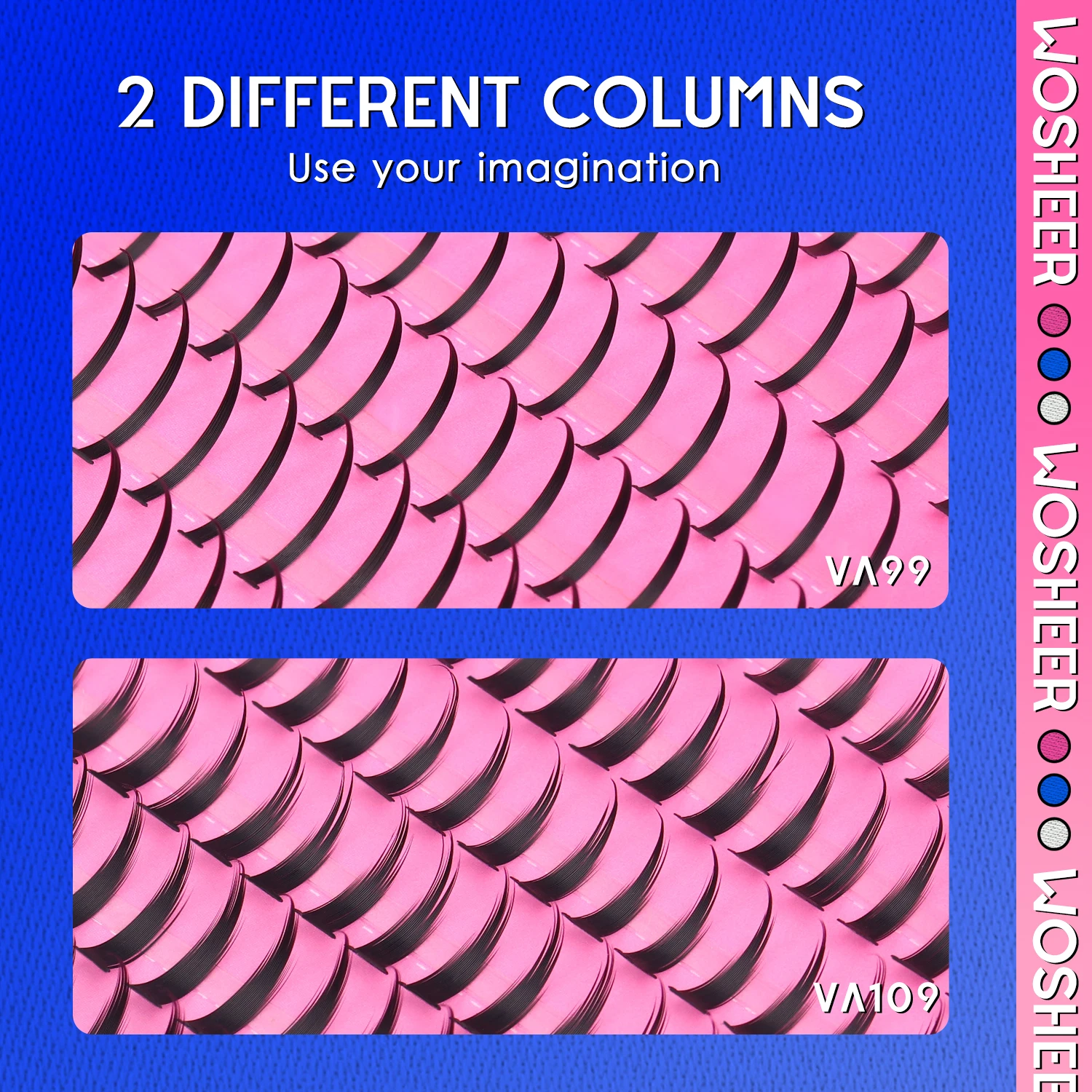 WOSHEER スパイクまつげクラスターキット マンガクラスターまつげエクステ 個別DIYフェアリーラッシュクラスター