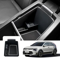 LFOTPP Car Armrest Storage Box for Kia Niro SG2 2022-2026 Central Control Storage Box Auto Interior Kia Niro 2025 Accessories