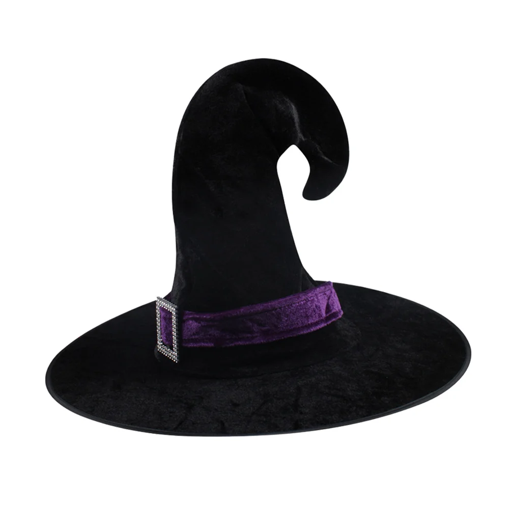 

Witch Hat Cartoon Curved Lightweight Halloween Party Dress Up Masquerade Performance Show Headwear Random Color