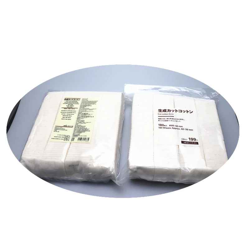 60*50 مللي متر 180 قطعة/5 قطع معبأة في سلك تسخين على شكل ورقة قطن ذاتي الصنع