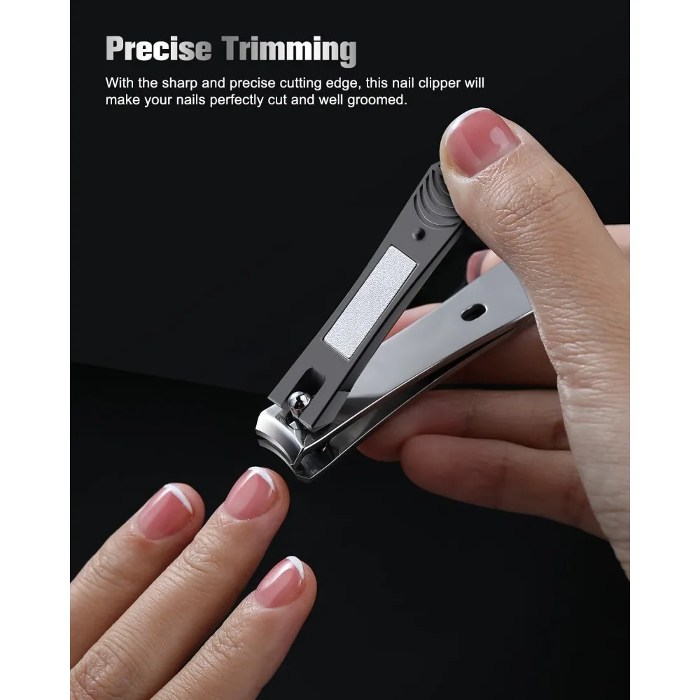 2 Pack Nail Clippers - Precision Trimmers for Men and Women, Durable Steel Clippers for Thick Nails