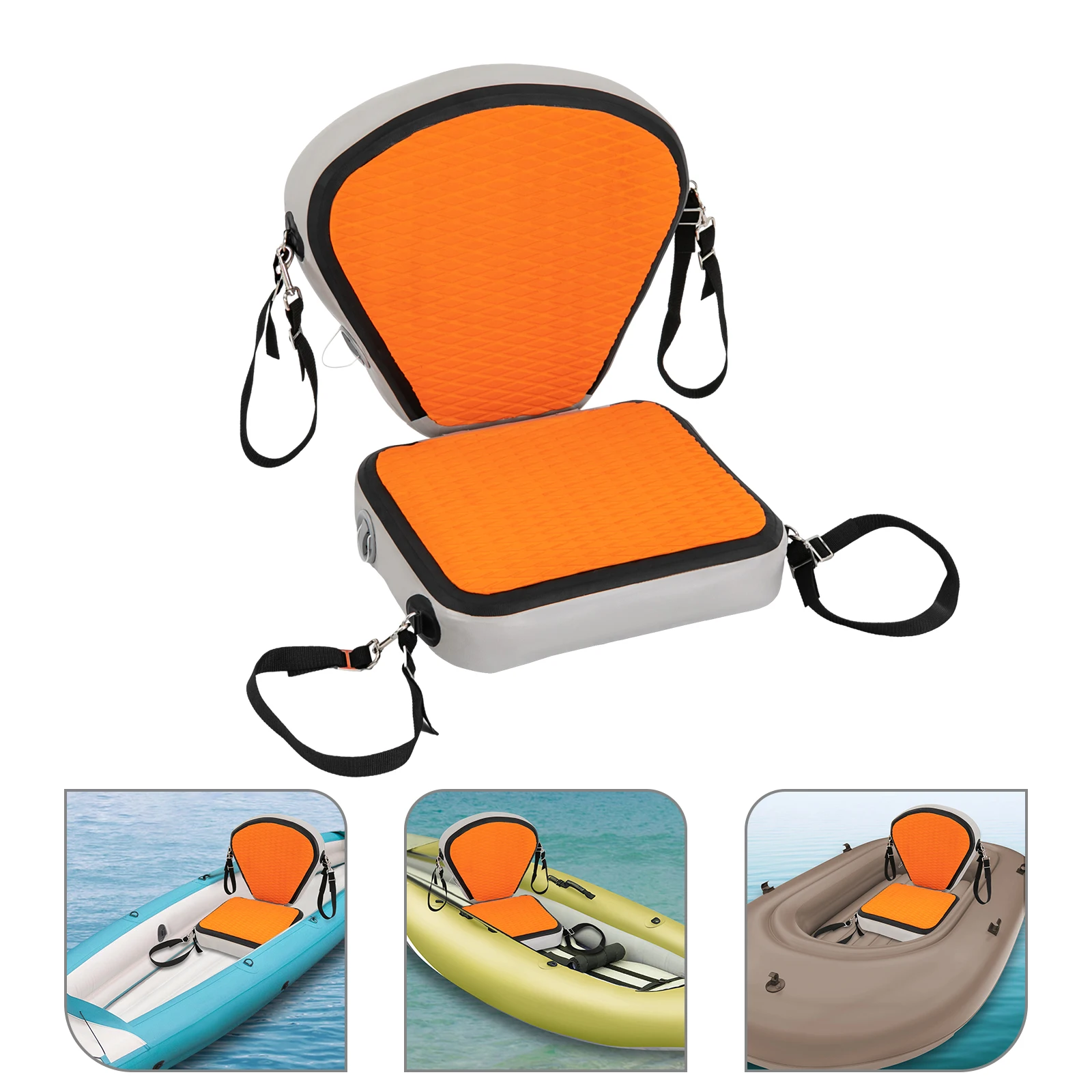 

Kayak & Paddleboard Comfort Seat, Thickened EVA Padded Cushion w/ Non-Slip Base, 45x48 cm Oversized Supportfor Kayaking, Boating