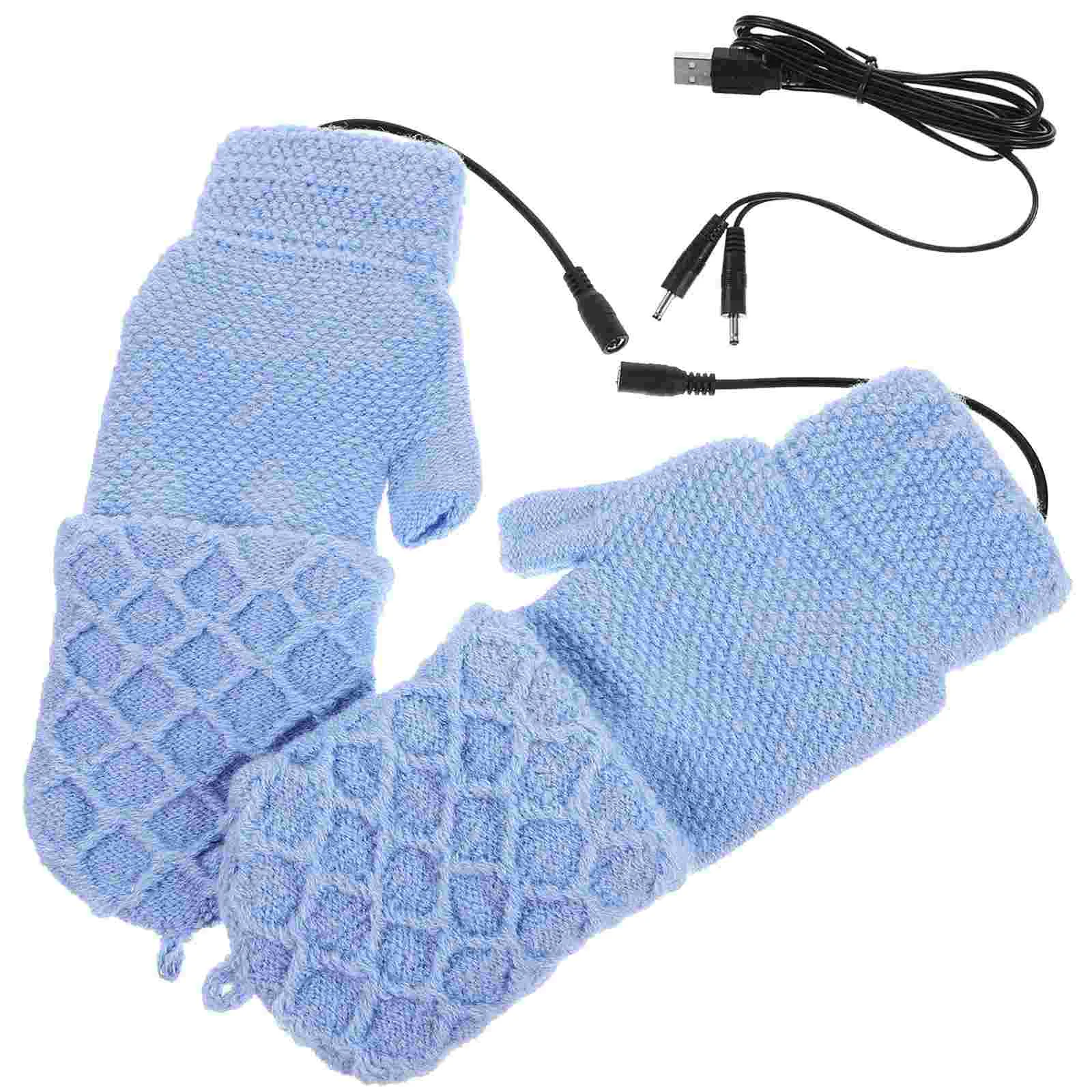 

Heated Gloves Womens Winter Heating Mitts Hand Coat Thermal for Outdoor Sports Cashmere Electric Men's Warm