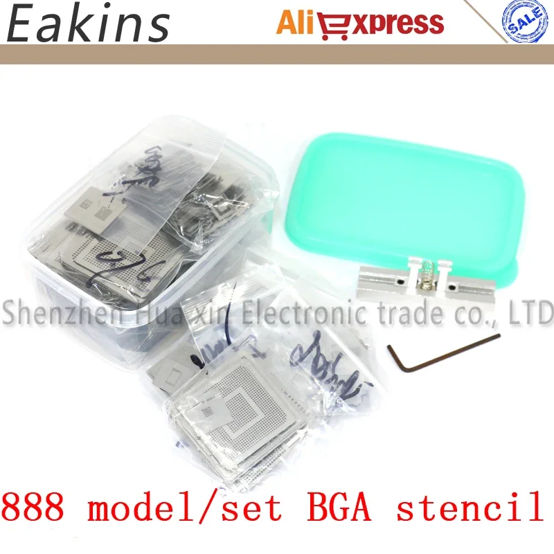 

888 Model BGA Reballing Stencil Kit With Direct Heating Station