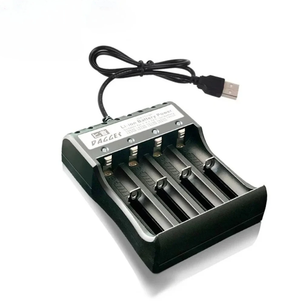 1/4 Slot USB Plug Charging Battery Box Universal Rechargeabl