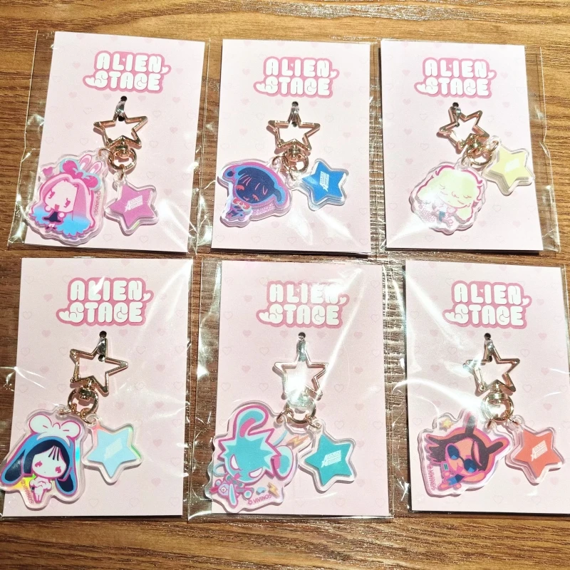 

New Hot Alien Stage Ivan Till Mizi Sua Rabbit Acrylic Keychain Pendant Cosplay Anime Accessories Perfect Collect Festival Gifts