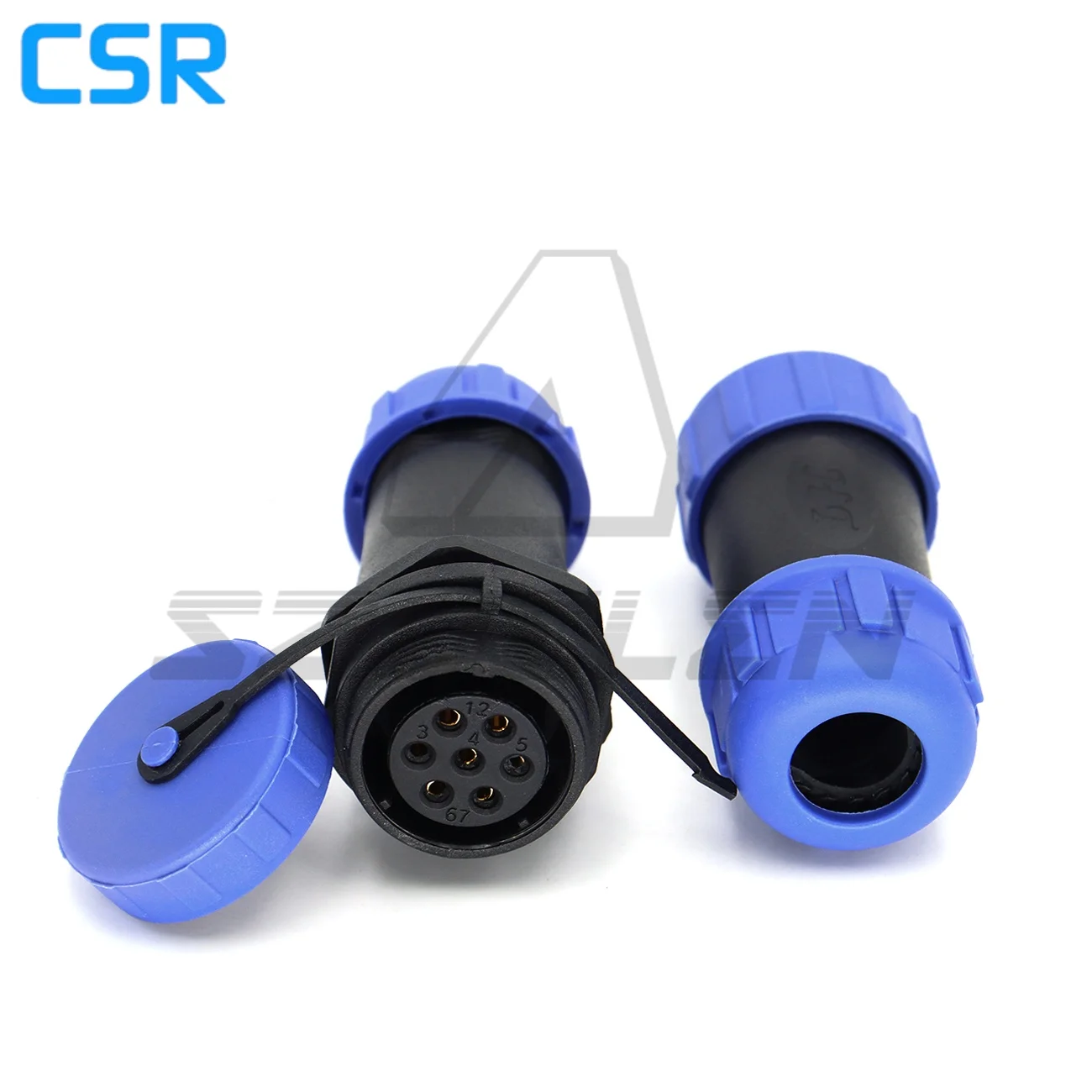 SP2110/P7-S7,  7 Pin Waterproof Connector , Wire Connectors, Automotive Connectors, Industrial Equipment Power Connectors 7 Pin
