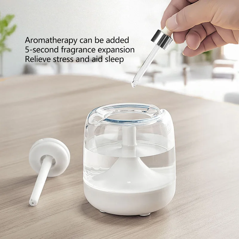Portable Humidifier 650ML Air Humidifier With Colorful Night Lights USB Humidifier Essential Oil Home Bedroom Aroma Diffuser