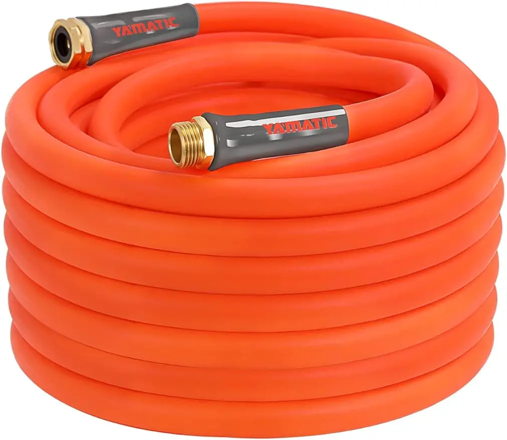  Heavy Duty Garden Hose 5/8 in x 50 ft Super Flexible Water Hose, All-weather Lightweight Burst 600 PSI