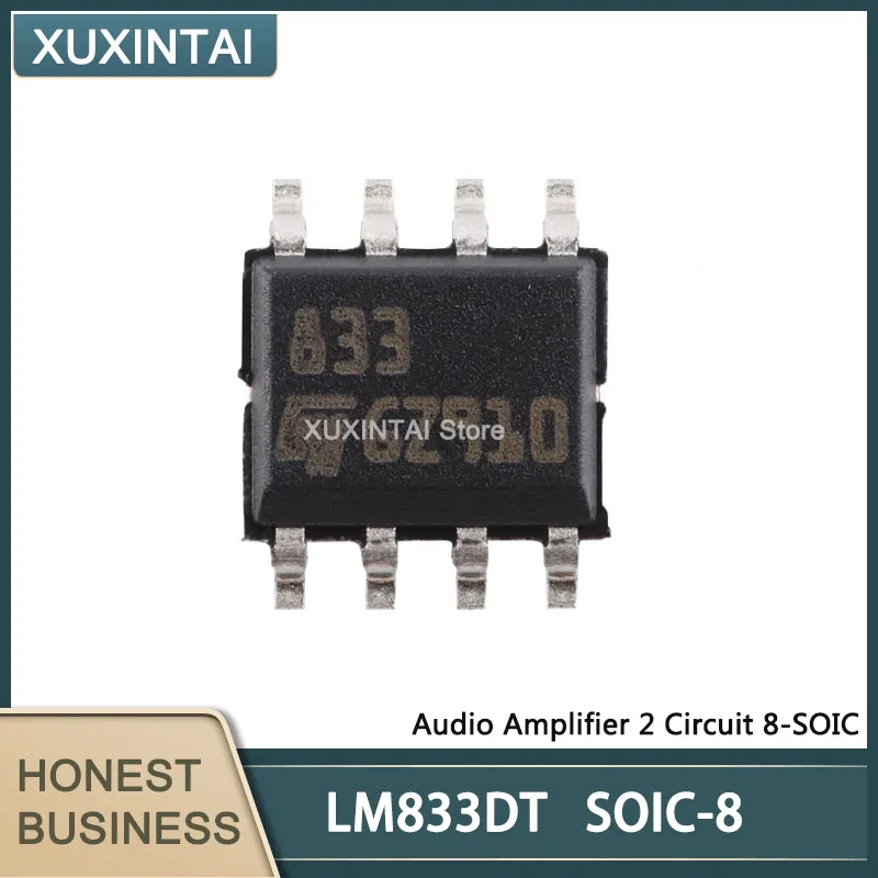 20Pcs/Lot  New Original  LM833DT  LM833  Audio Amplifier 2 Circuit 8-SOIC