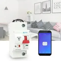 

1P 100A Amanzon Alexa and Google home with overload short circuit protection C Curve remote control wifi mcb circuit breaker