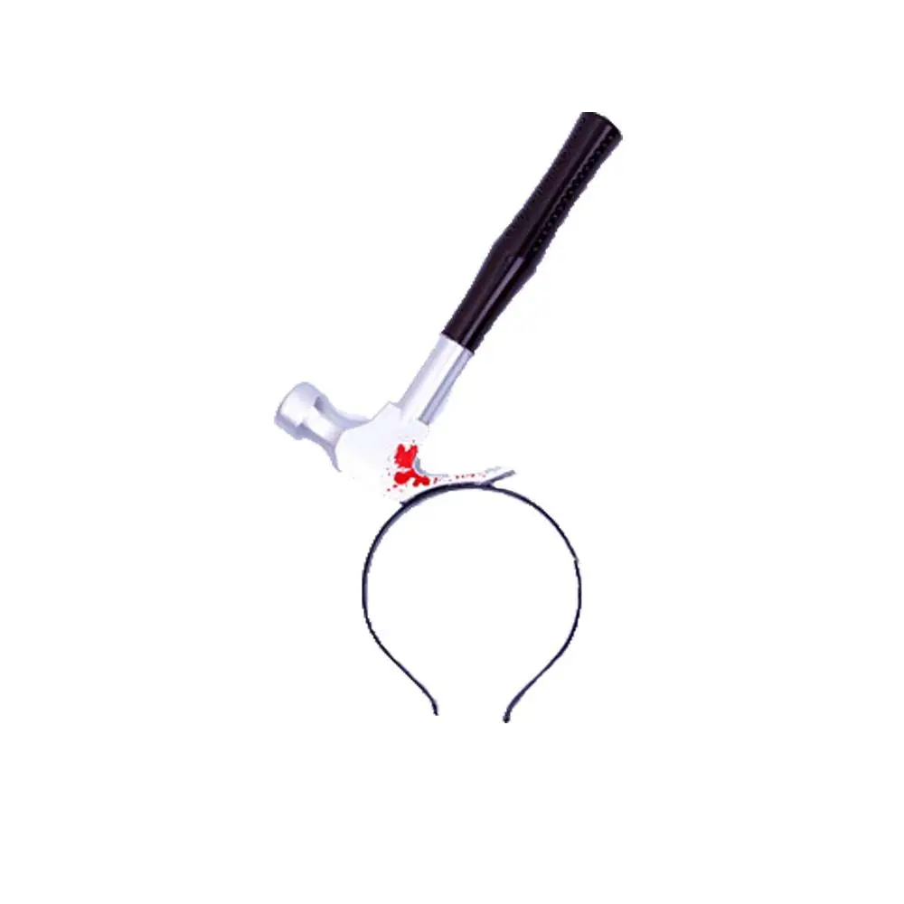 Event Party Decor Hammer Holiday Props Saw Simulation Headwear Women Hairband Scary Hair Hoop Halloween Headband