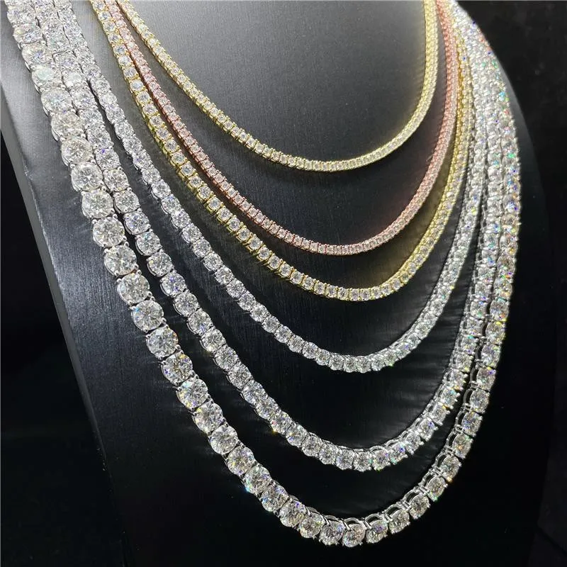 

S925 Silver Tennis Chain Jewelry Cross-Border Hit Zircon Stone Bracelet Nelace Hip Hop Faion Accories for Women