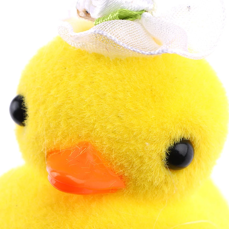 1PC Cartoon Foam Flocking 3D Little Yellow Duck Plush Hairpin Fashion Animal Duckbill Clip Accessories Headwear Child Gifts