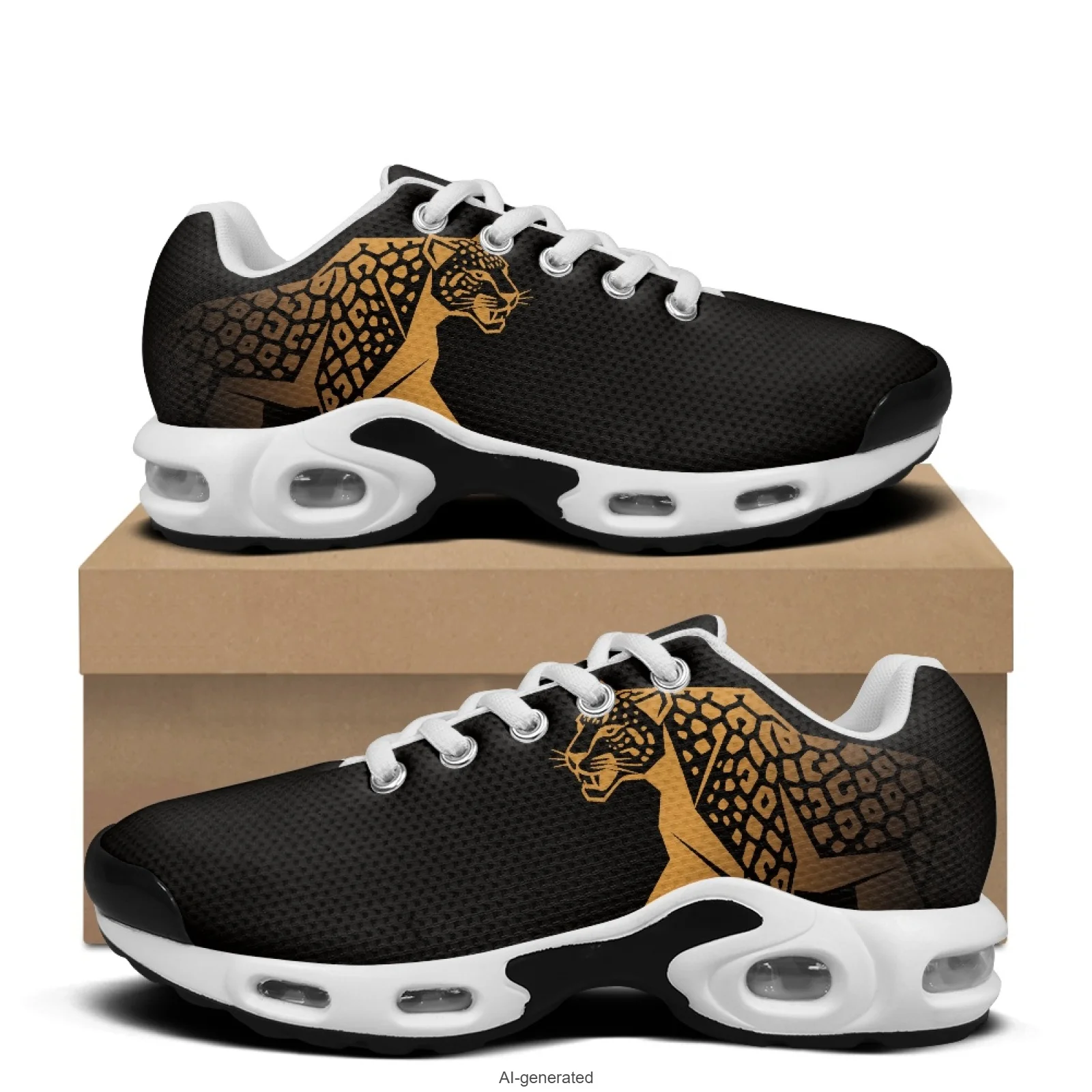 XIXIRIMIDO Cheetah Air-Cushioned Sneakers Women's Running Shoes Men Commuter Shoe Lightweight Breathable Soft Comfortable 36-48