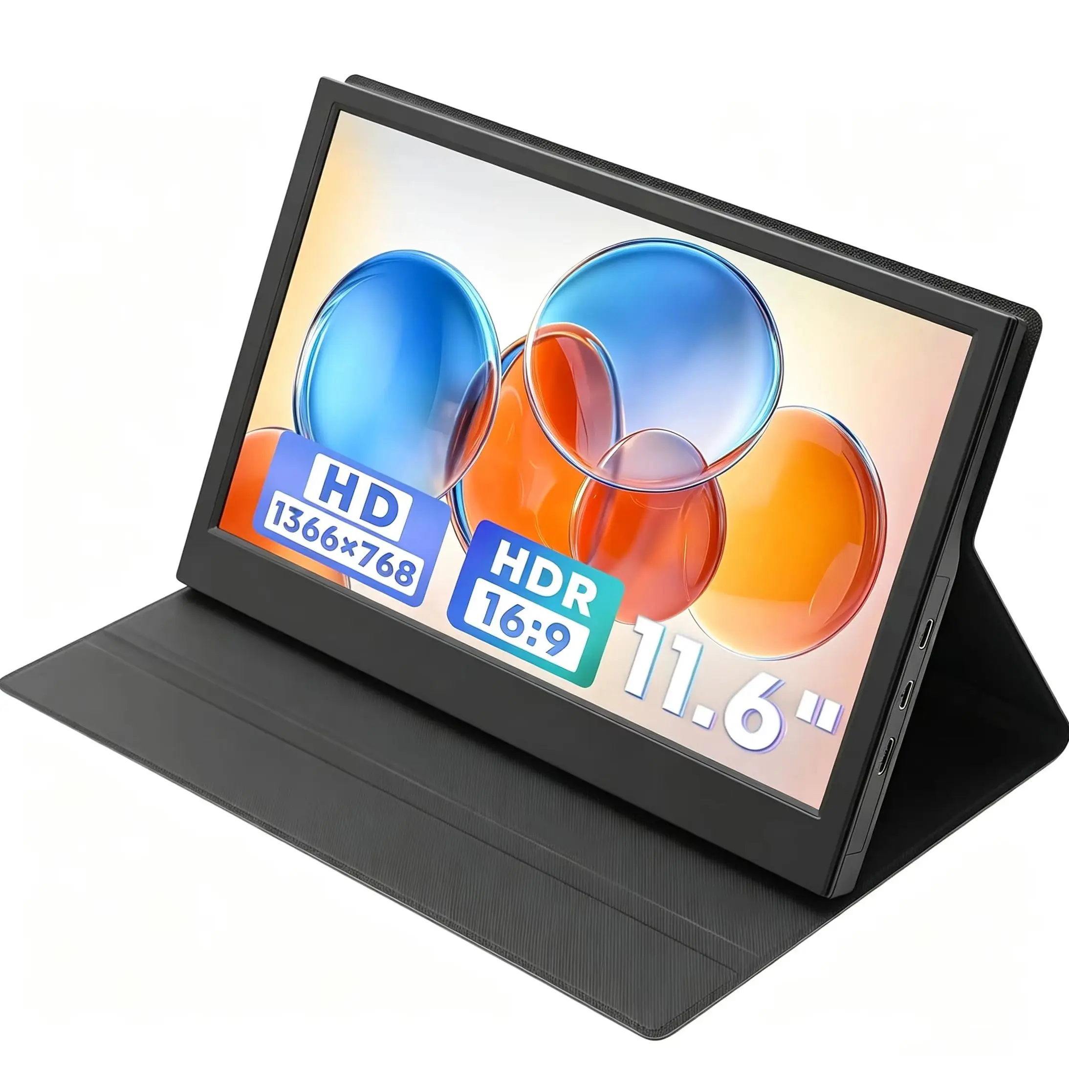 AHXJKA 11.6 Inch 1366*768 HD Portable Monitor 72%sRGB IPS Gaming Screen External Extension Display for Laptop Phone Notebook PC