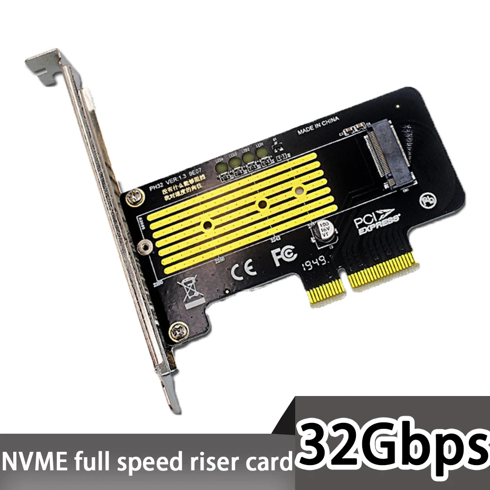 

Адаптер M.2 NVMe SSD NGFF на PCIE X4, интерфейсная карта M Key, поддержка PCI-e PCI Express 3,0x4 2230-2280, размер m.2 m2 pcie, адаптер