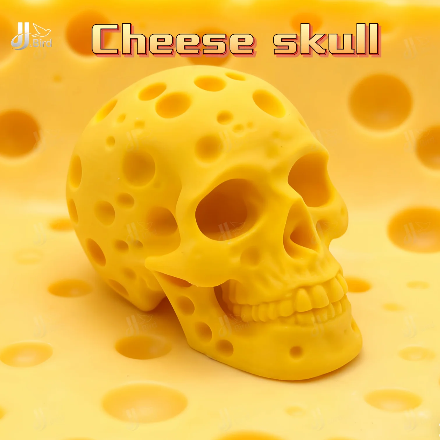 Ein Käseschädel-Ornament, kreatives Design, geeignet für Sammlung und als Geschenk an einen Freund