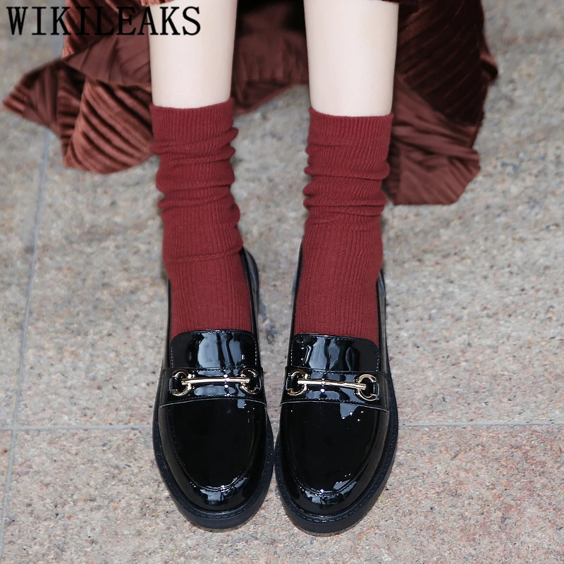 Oxford Shoes For Women Loafers Women Black Shoes For Women Female+shoes Fashion Zapatos Casuales De Mujer Bayan Ayakkabi Scarpe image 6