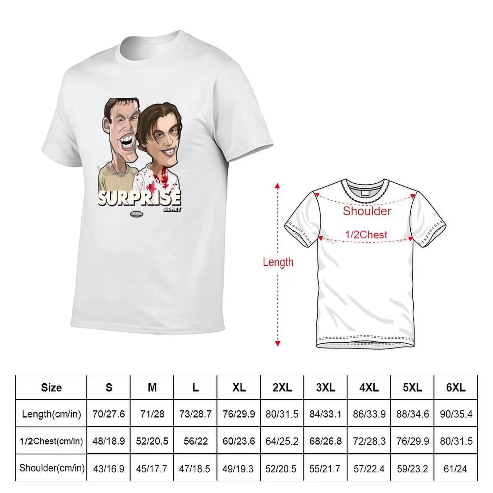 Billy Loomis & Stu Macher T-Shirt Simple Solid Color Crew Neck Tee