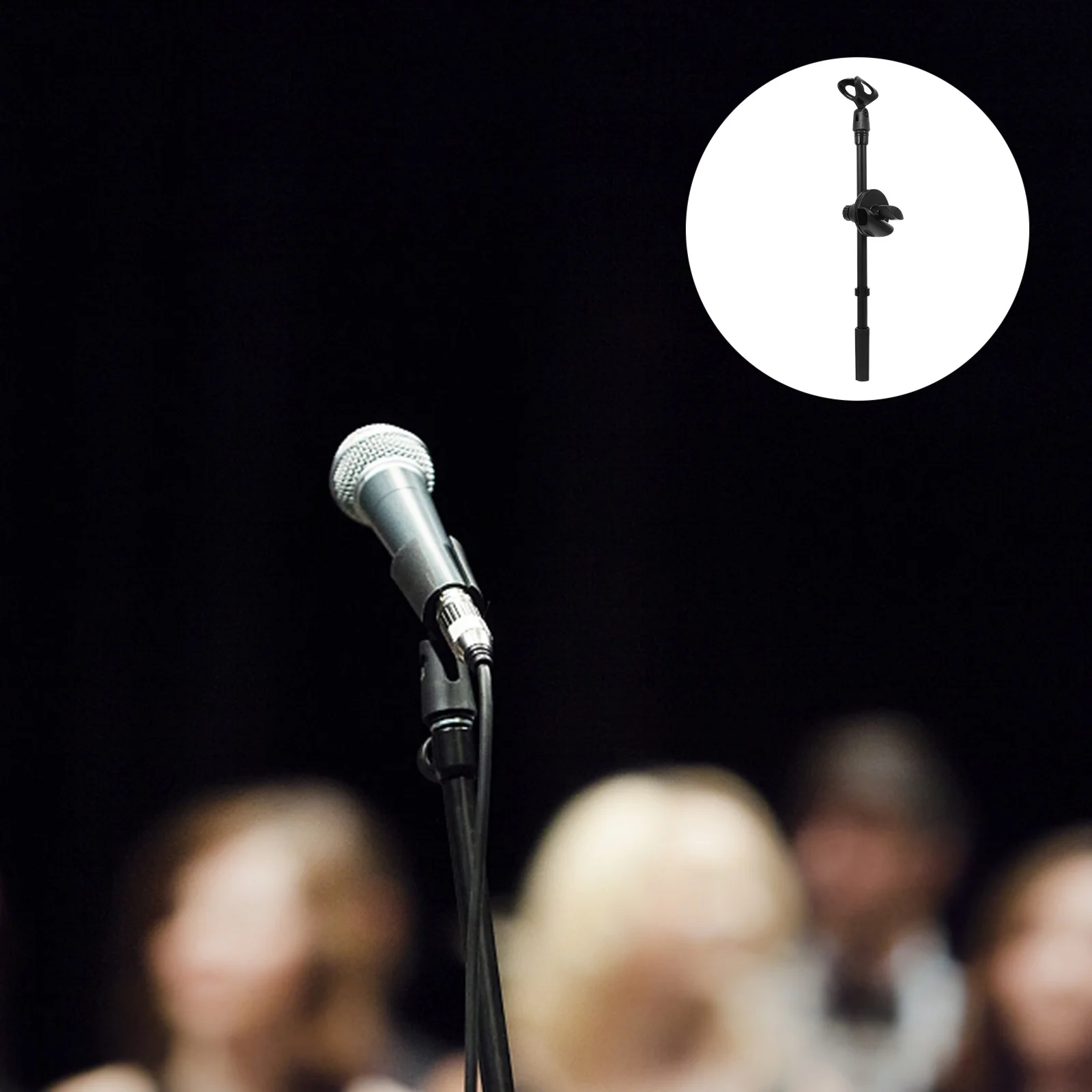 

1Set Metal Microphone Stand Boom Arm Adjustable Height Mic Clip Rotating Folding Suspension Arm Accessories Mic Accessories