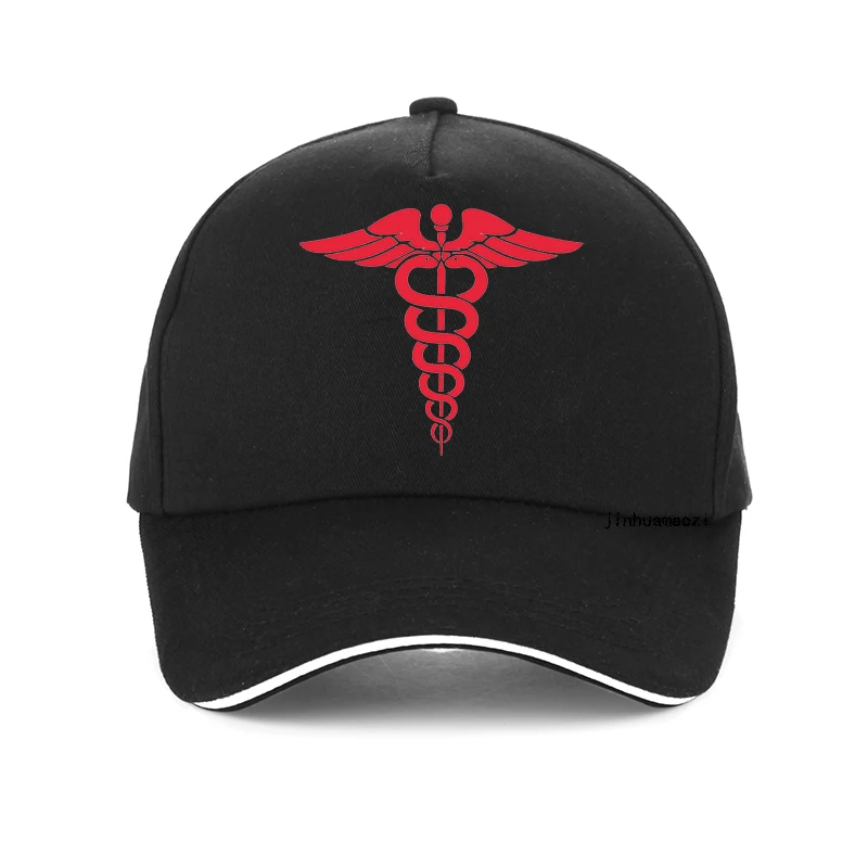 Medical Caduceus Baseball Cap Medicine Symbol Wing with Snakes hat Nurse Doctor Medical Students Hats