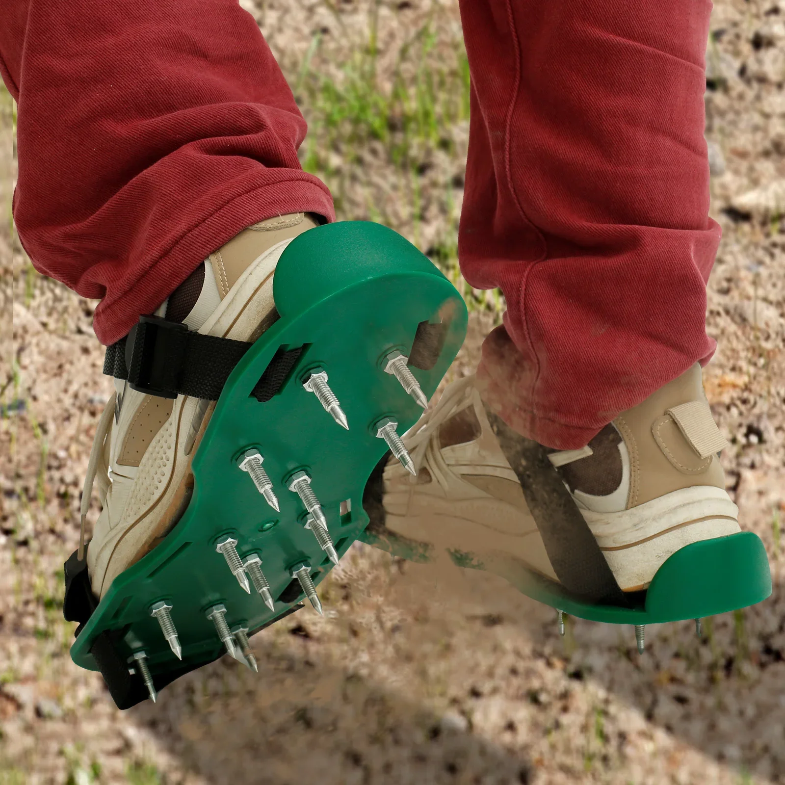 

Gardening Tools Lawn Aerator Spikes Shoes Grass Cultivator Shoes Spikes Nail Aerators Yard Garden Tool Soil Loosening Shoes