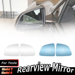 L/R 800R wide-angle large field of view rearview mirror replacement glass lens For Tesla Model Y 3 rearview mirror replacement