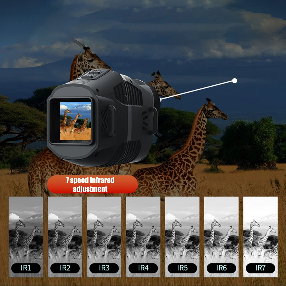 1080p Monocular Infrared Night-Visions Device 10X Digital Zoom 800m Full Dark Viewing Distance Compact And Portable