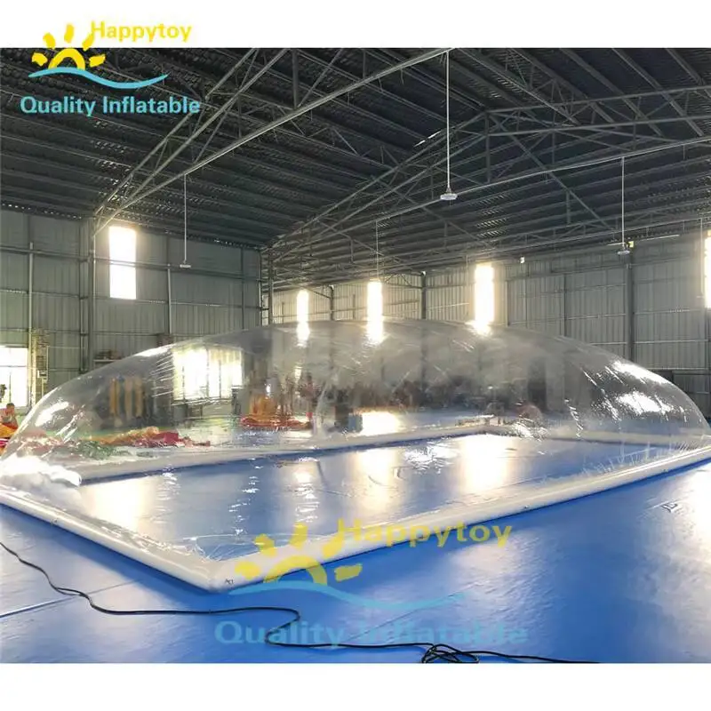 Barraca inflável transparente da abóbada do PVC da barraca inflável da abóbada da piscina do uso do inverno para a piscina