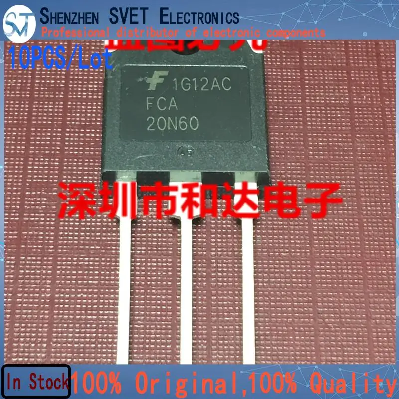 10PCS/Lot FCA20N60   MOS TO-3P 600V 20A  Import Original And New 100%Test In Stock