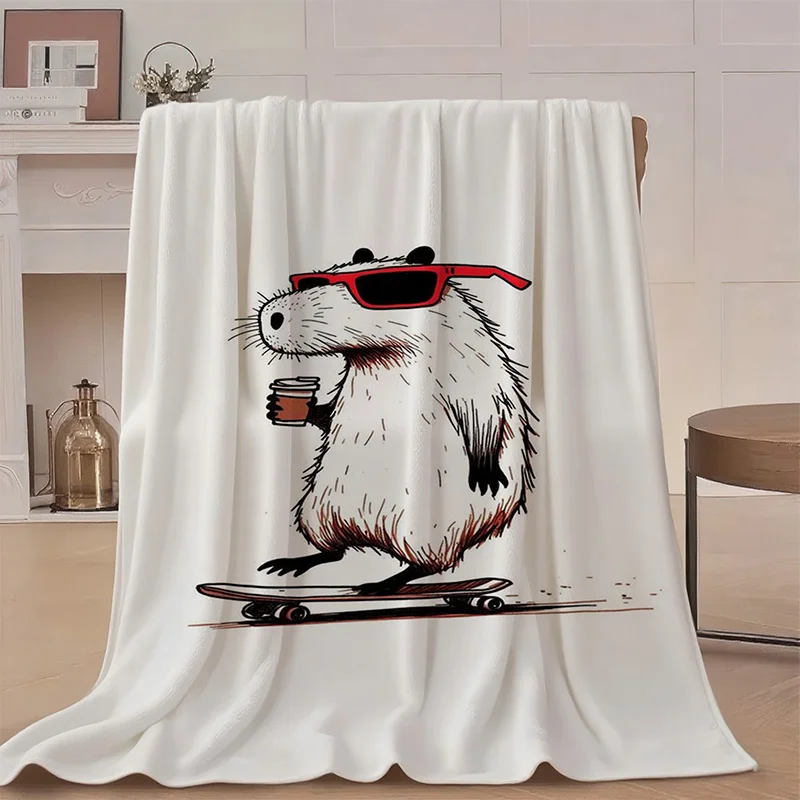 Skateboard-Themed Blanket Suitable for - Soft Cozy Bedspread with Skateboarder Print, Bedspread for Dorms, Travel & Gifts, Conte