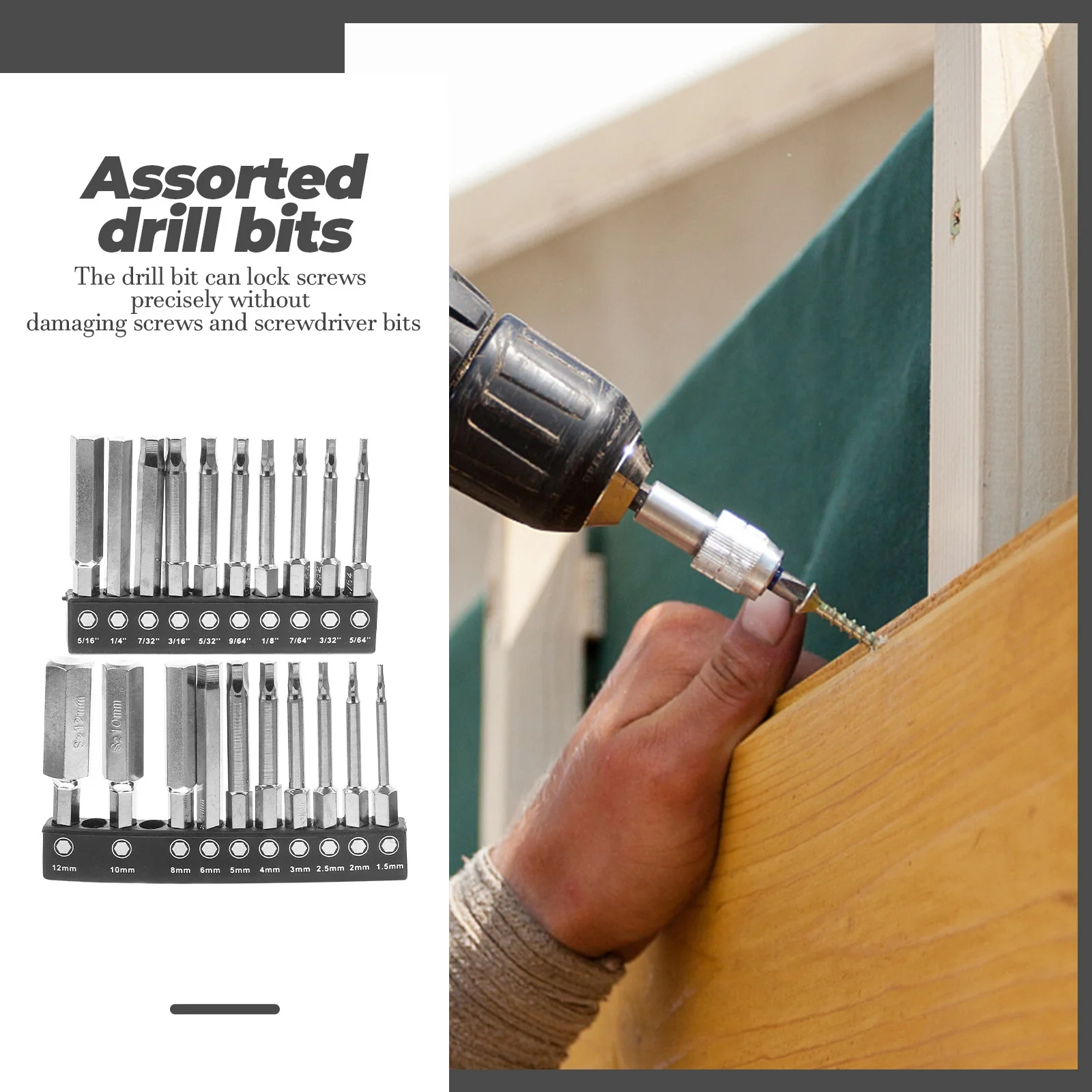 

1Set Hexagonal Drill Bit Set Professional Multifunctional Assorted Long Hardened Steel Bits for Metal Stainless Steel Iron Cast