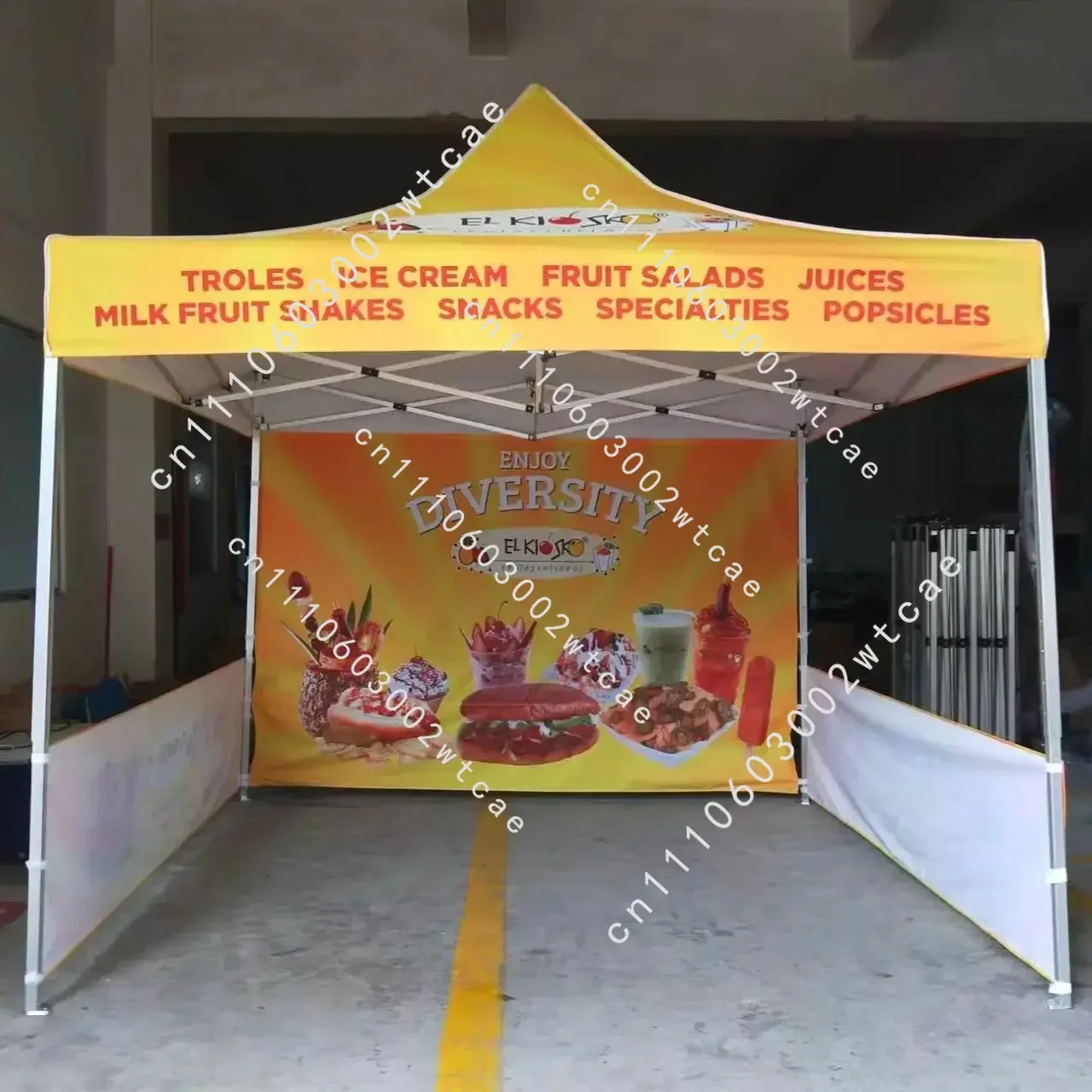 `3x3m Pop Up Canopy Gazebo Marquee Tent, Custom Printed Outdoor Shelter for Advertising Event Trade Show`