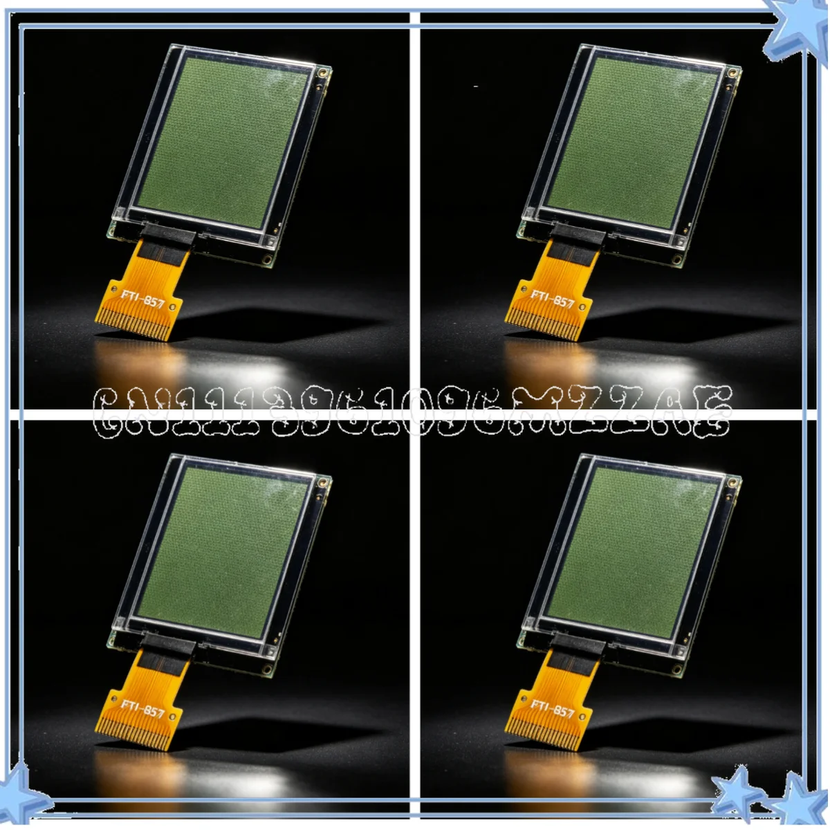 FT-857/D LCD Open Mold Custom Replacement Screen, FPC Full Display