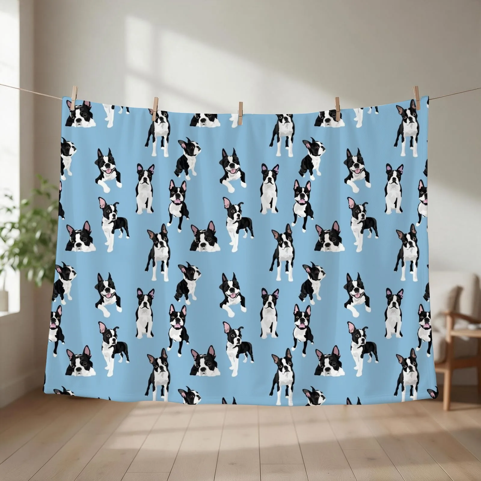 Boston Terrier Throw Blanket Summer Beddings Multi-Purpose Sofa Throw Luxury Blankets