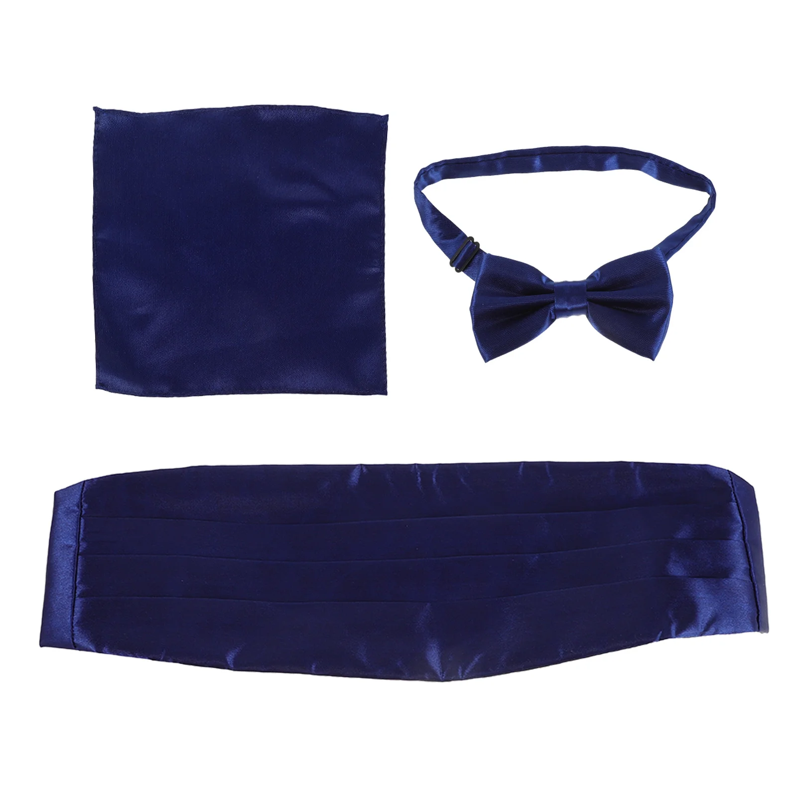 

1 set 1 Set Men'S Formal Cummerbund Pocket Square Set Elegant Wedding Groomsmen Tuxedo Accessory Suit Waist Sash Handkerchief
