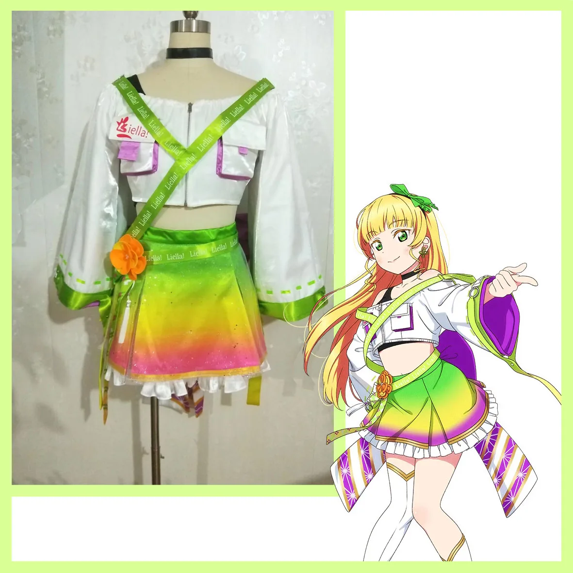 Anime Lovelive Cosplay Costume Starlight Prologue Liella Shibuya Kanon/Tang KeKe/Arashi Chisato Role Play Lovely SJ Uniform 2023