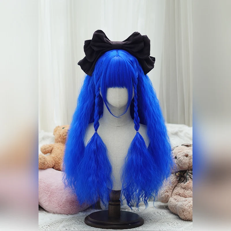 26 Inch Rose Net Cap Water Wave Synthetic Wig Perfect for Cosplay, Gathering, Christmas, Halloween - Suitable for All Ethnicitie