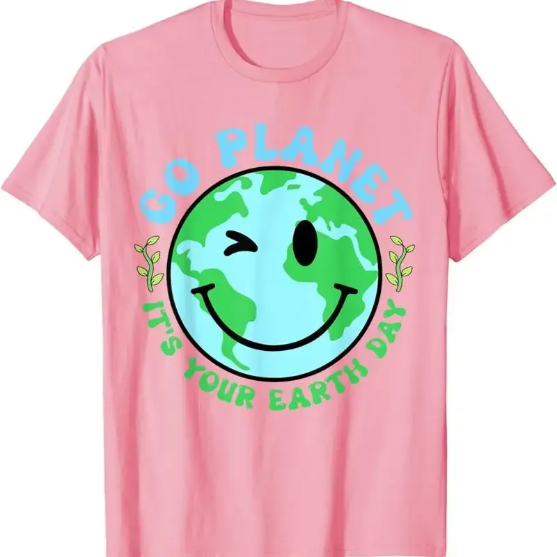 Groovy Go Planet Its Your Earth Day Environment Kids Toddler T Shirt