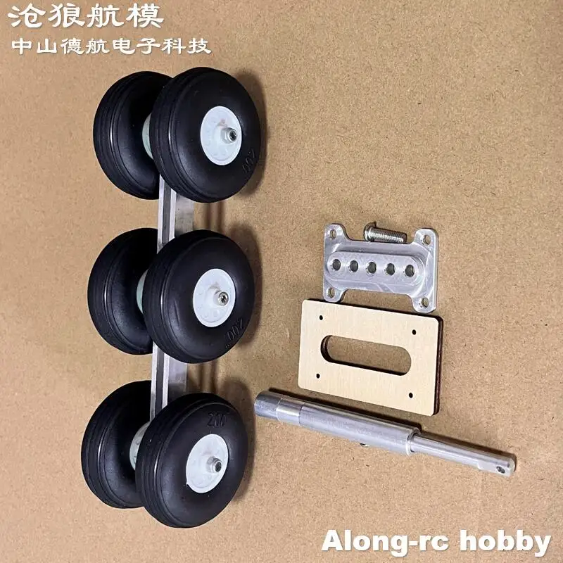 Train d'atterrissage à 6 roues en PU ou EVA, hauteur 130 140 150 160mm, pour avion RC, bricolage, modèles d'avion de ligne, pièces de rechange Airbus