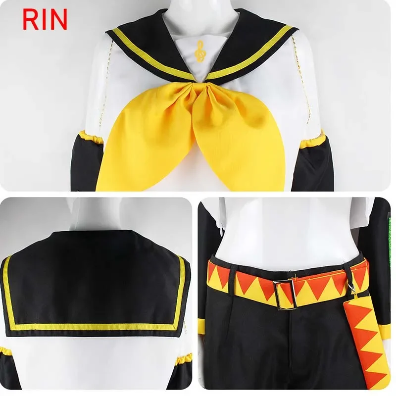 Anime Rin Len przebranie na karnawał Len Rin Cosplay Len kostium Kagamine JK jednolity na Halloween Comic Con stroje